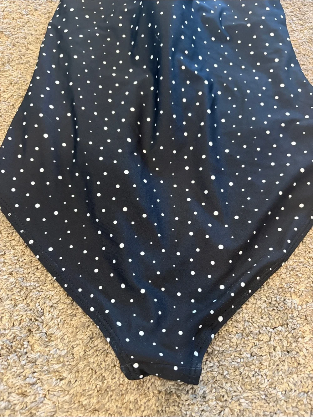 Justfitus: Black Polka Dot One-Piece Swimsuit